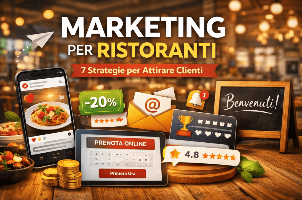 Marketing per ristoranti: 7 strategie per attirare clienti nel 2026